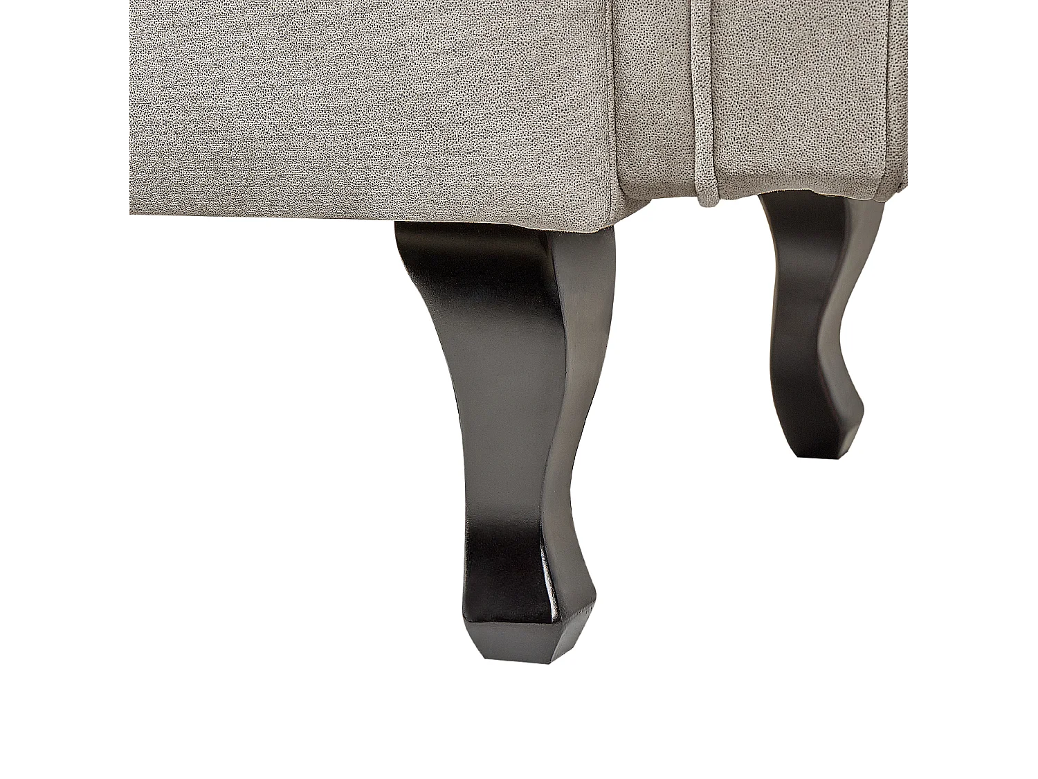 Linkszijdige chaise longue LATTES Fluweel Taupe