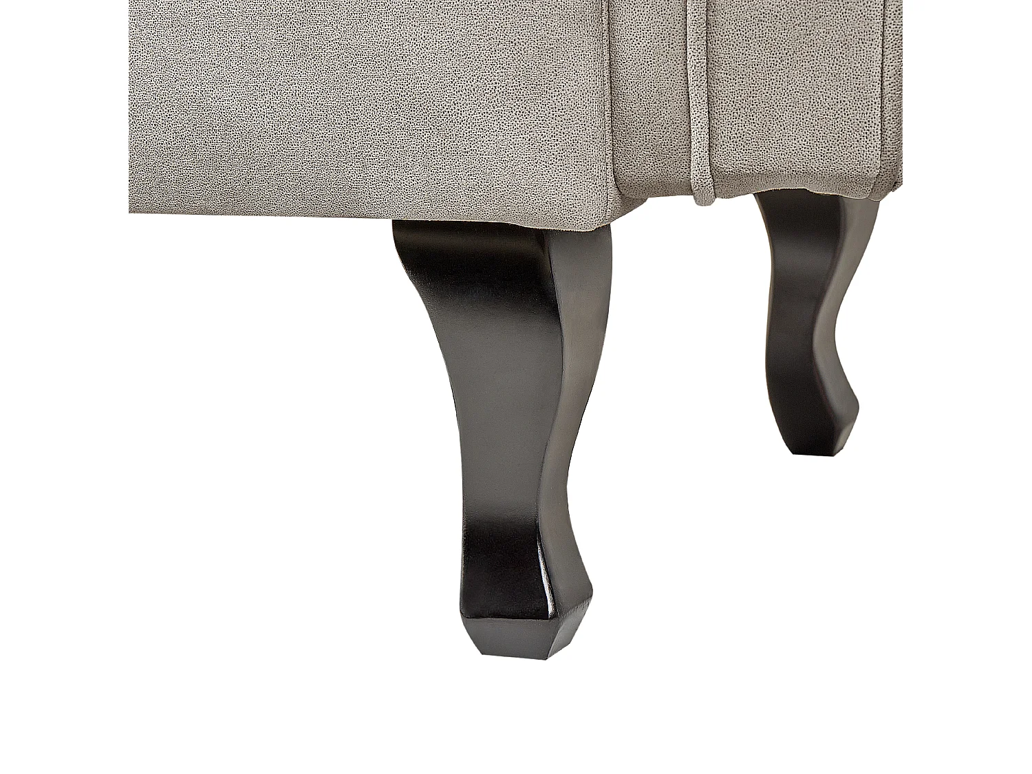 Linkszijdige chaise longue LATTES Fluweel Taupe