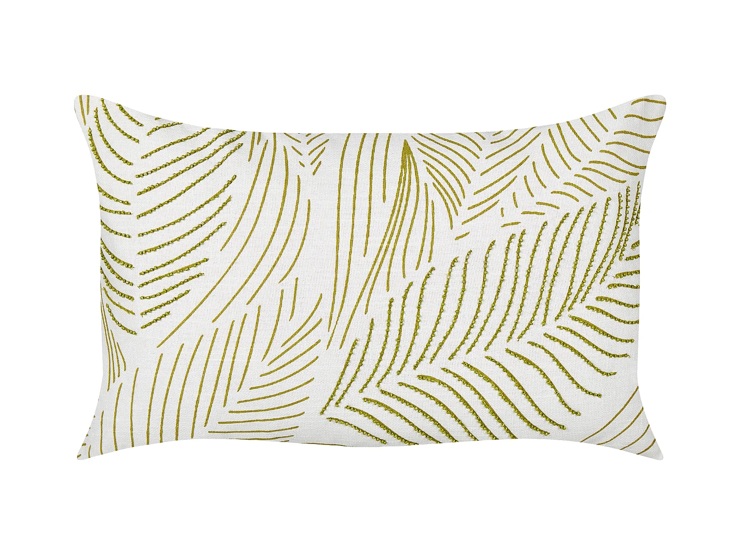 Coussin SPANDOREA Coton 30 x 50 cm Vert Motif de plante