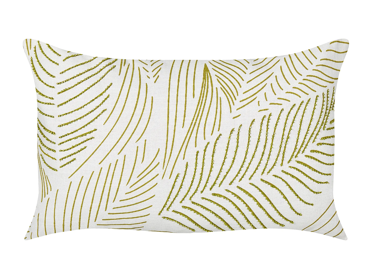 Lot de 2 coussins décoratifs SPANDOREA Coton 30 x 50 cm Vert Motif de plante