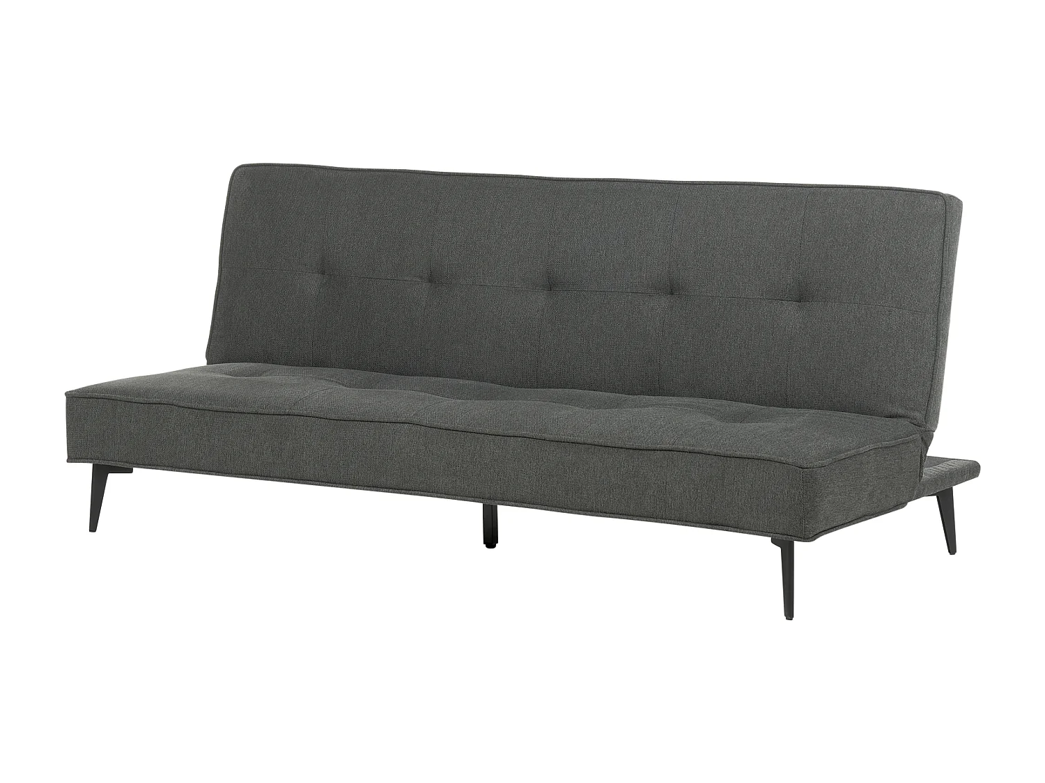 Schlafsofa ESSVIK Stoff Dunkelgrau 3-Sitzer