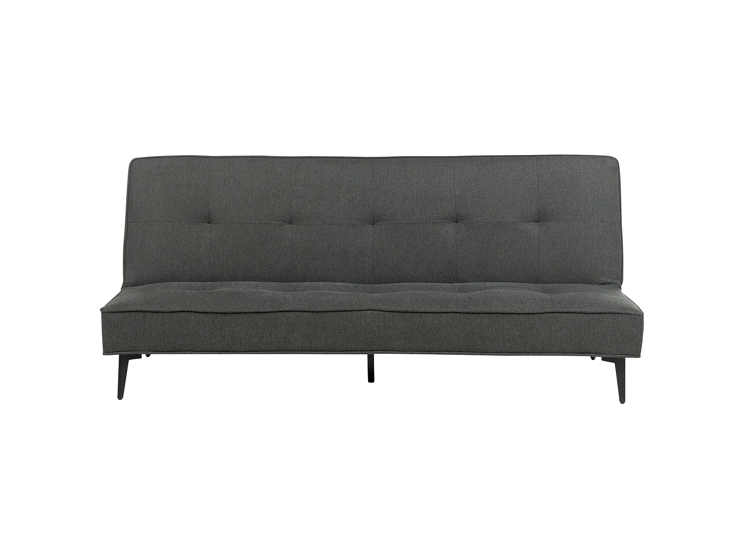 Canapé convertible clic-clac 3 places en coton gris ESSVIK