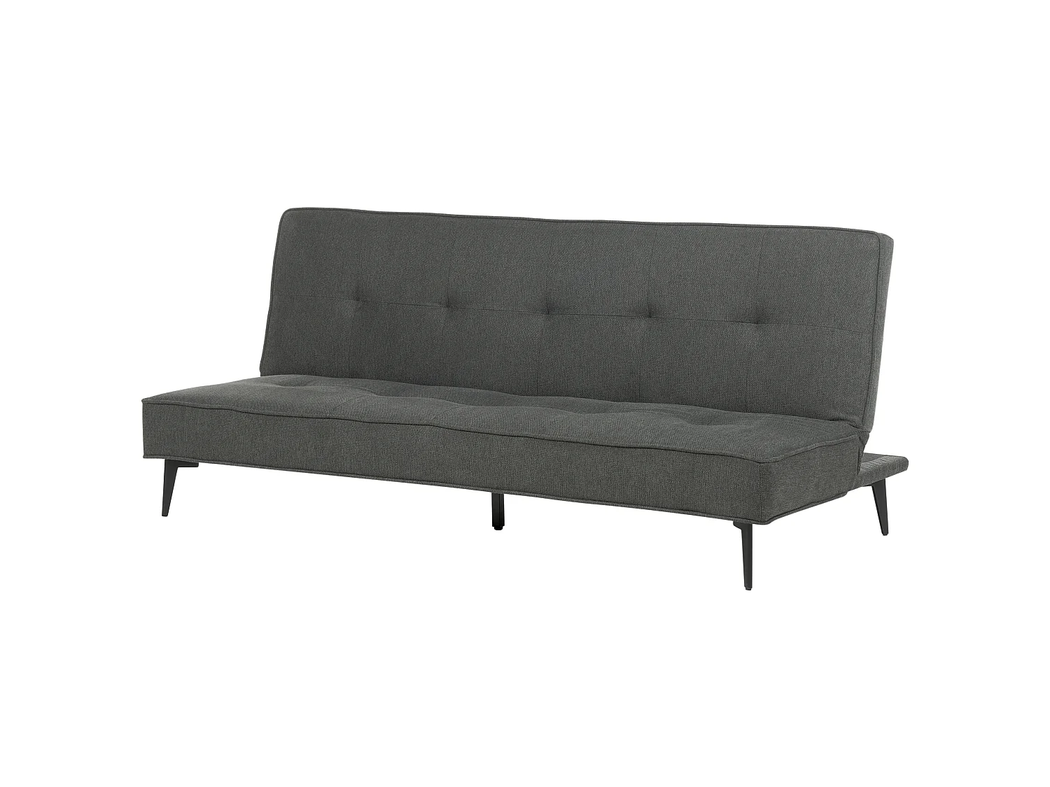 Canapé convertible clic-clac 3 places en coton gris ESSVIK