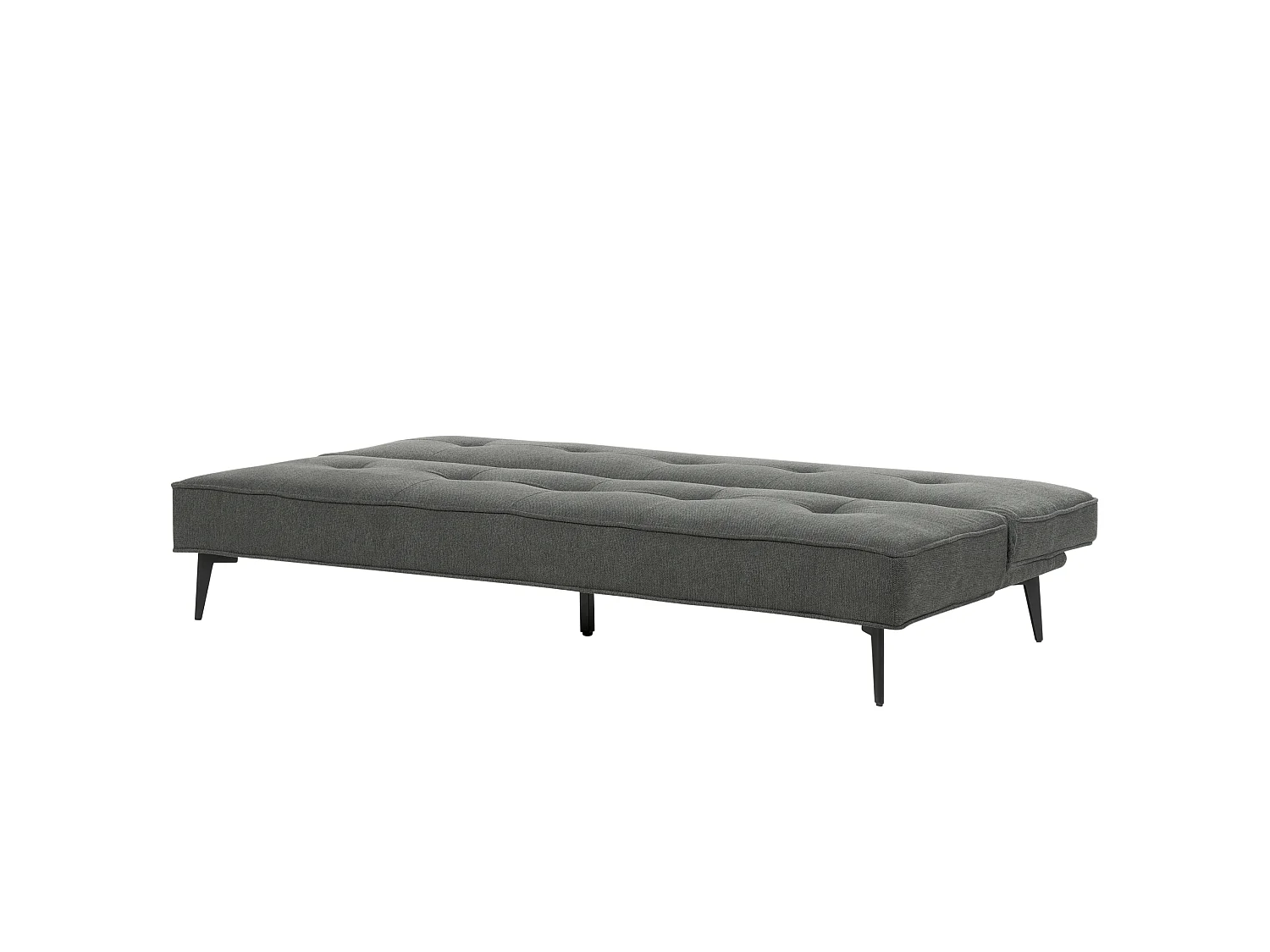 Canapé convertible clic-clac 3 places en coton gris ESSVIK