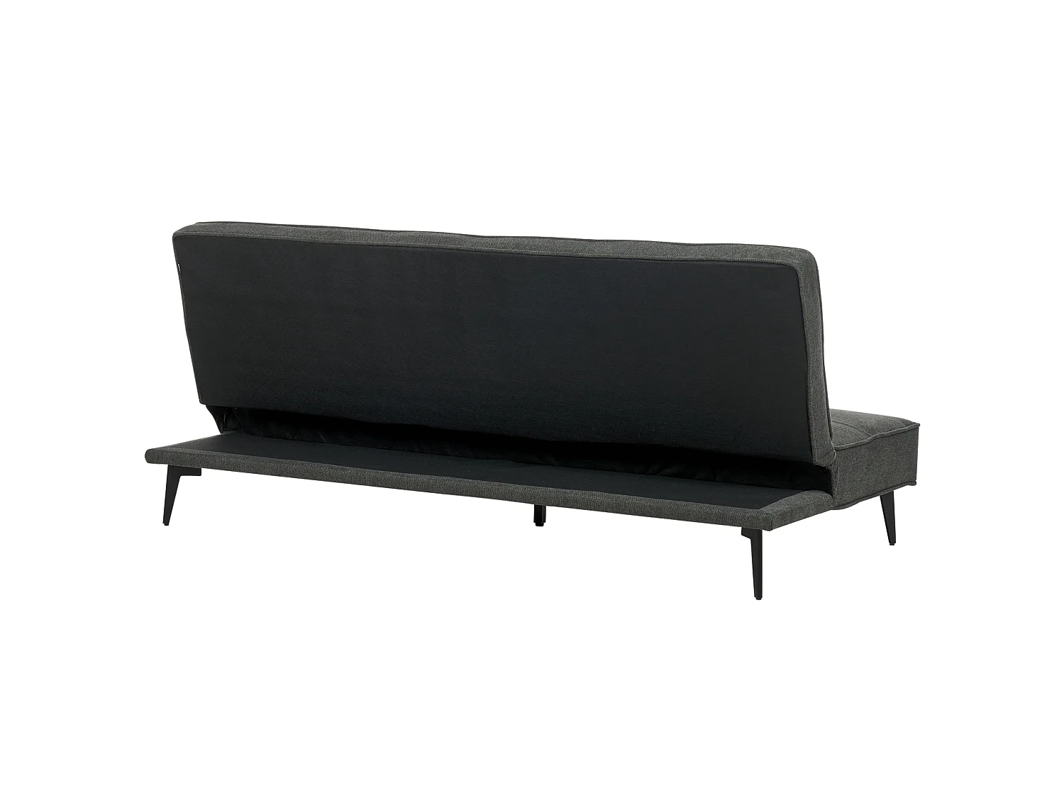 Canapé convertible clic-clac 3 places en coton gris ESSVIK