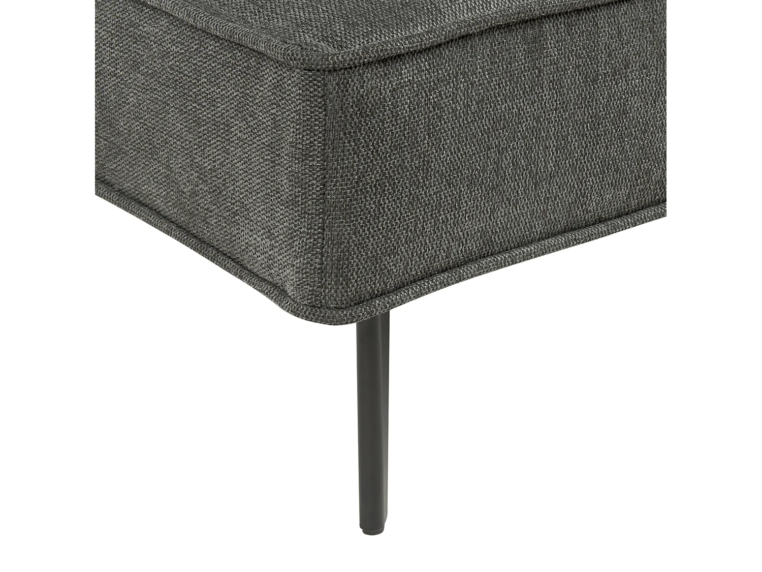 Canapé convertible clic-clac 3 places en coton gris ESSVIK