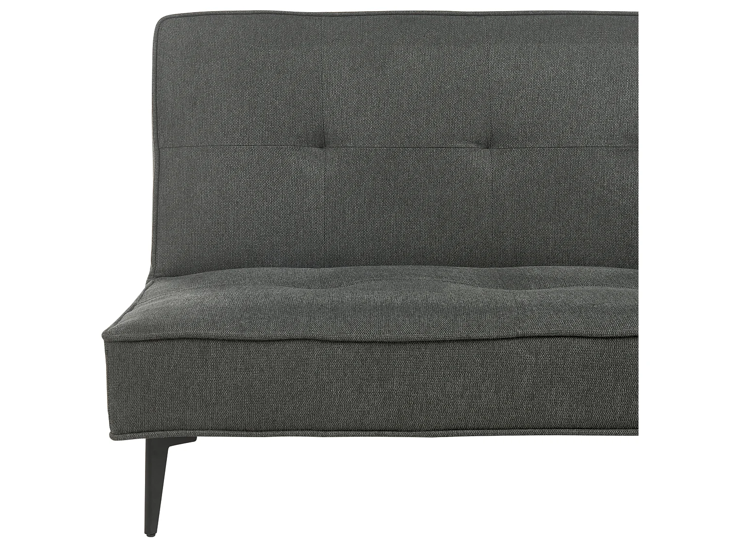 Canapé convertible clic-clac 3 places en coton gris ESSVIK