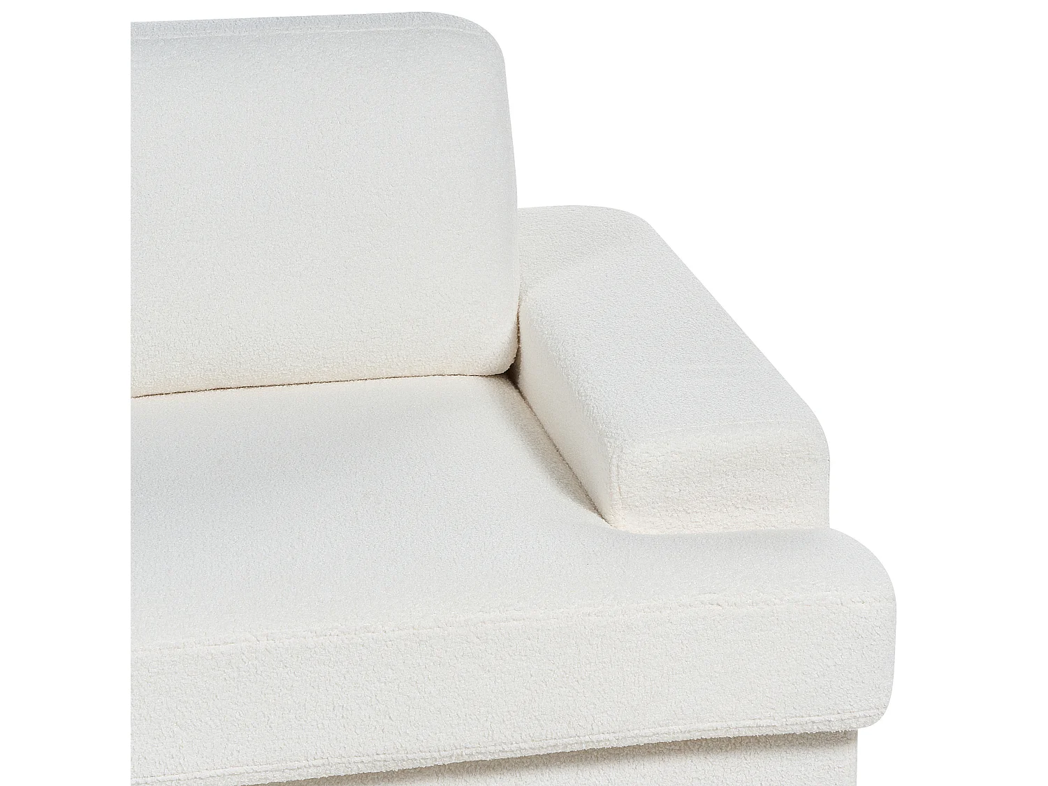 Sofa ALLA Bouclé Cremeweiss 3-Sitzer