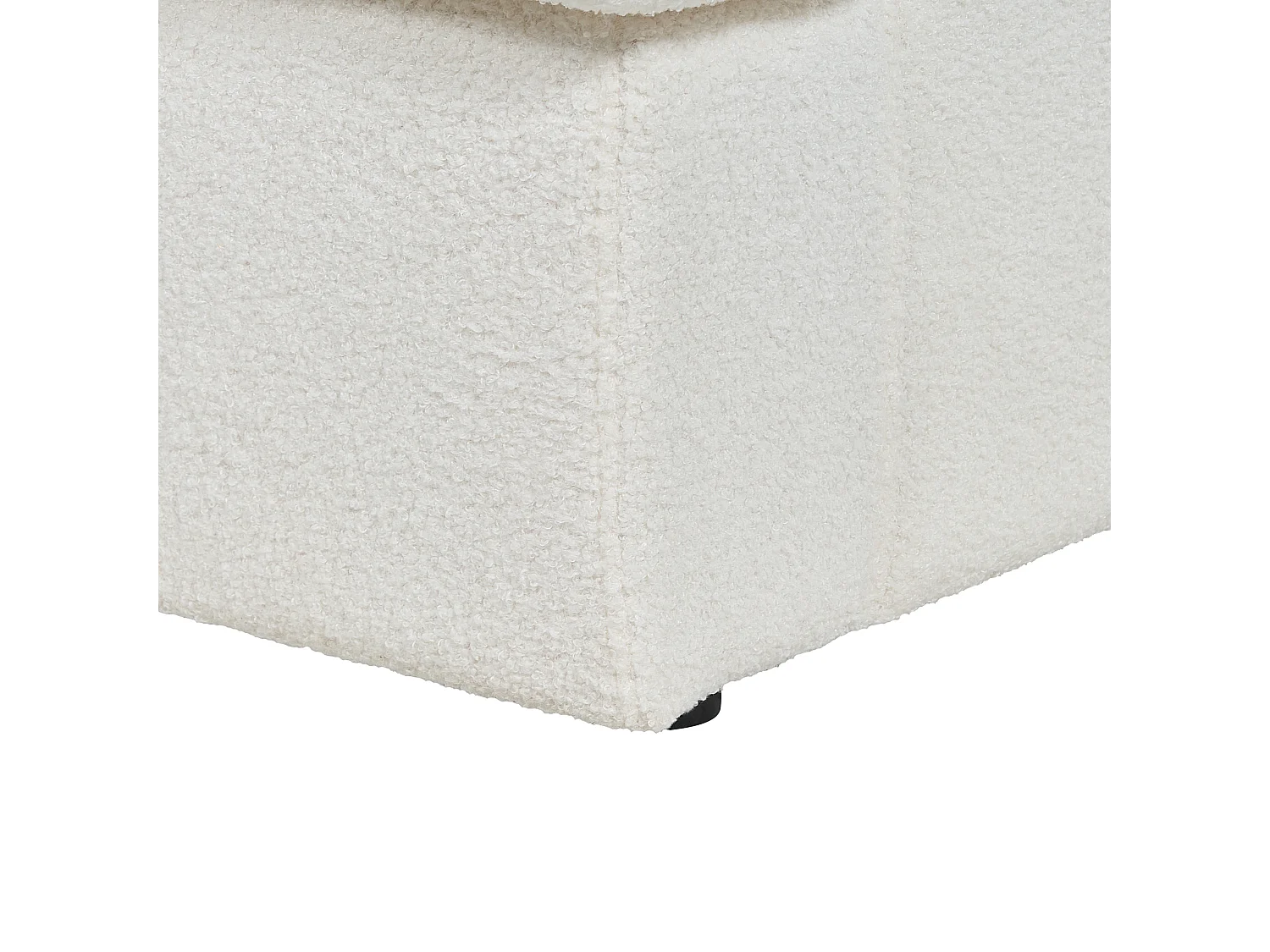 Sofá ALLA Bouclé Blanco crema 3 plazas