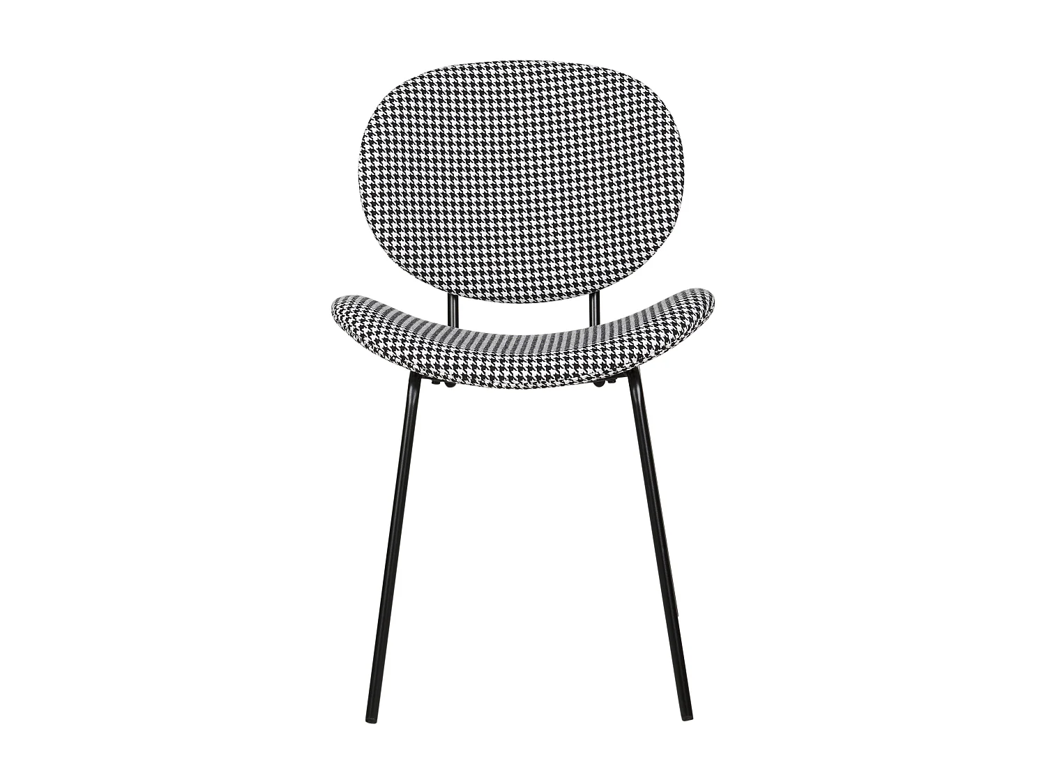 Set di 2 sedie da pranzo LUANA Nero/ Bianco