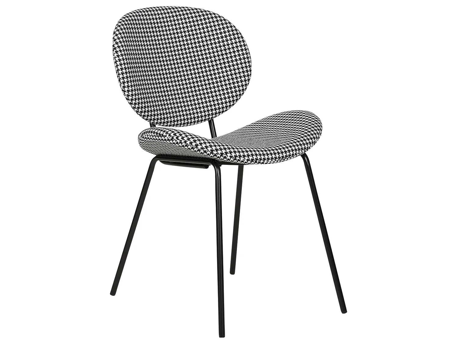 Lot de 2 chaises de salle à manger LUANA Noir/blanc