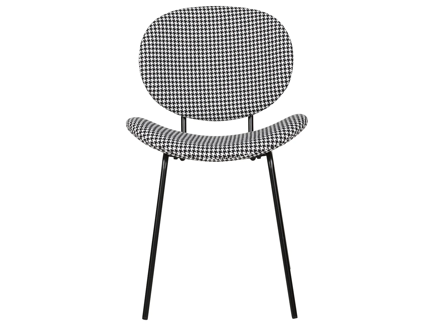 Lot de 2 chaises de salle à manger LUANA Noir/blanc