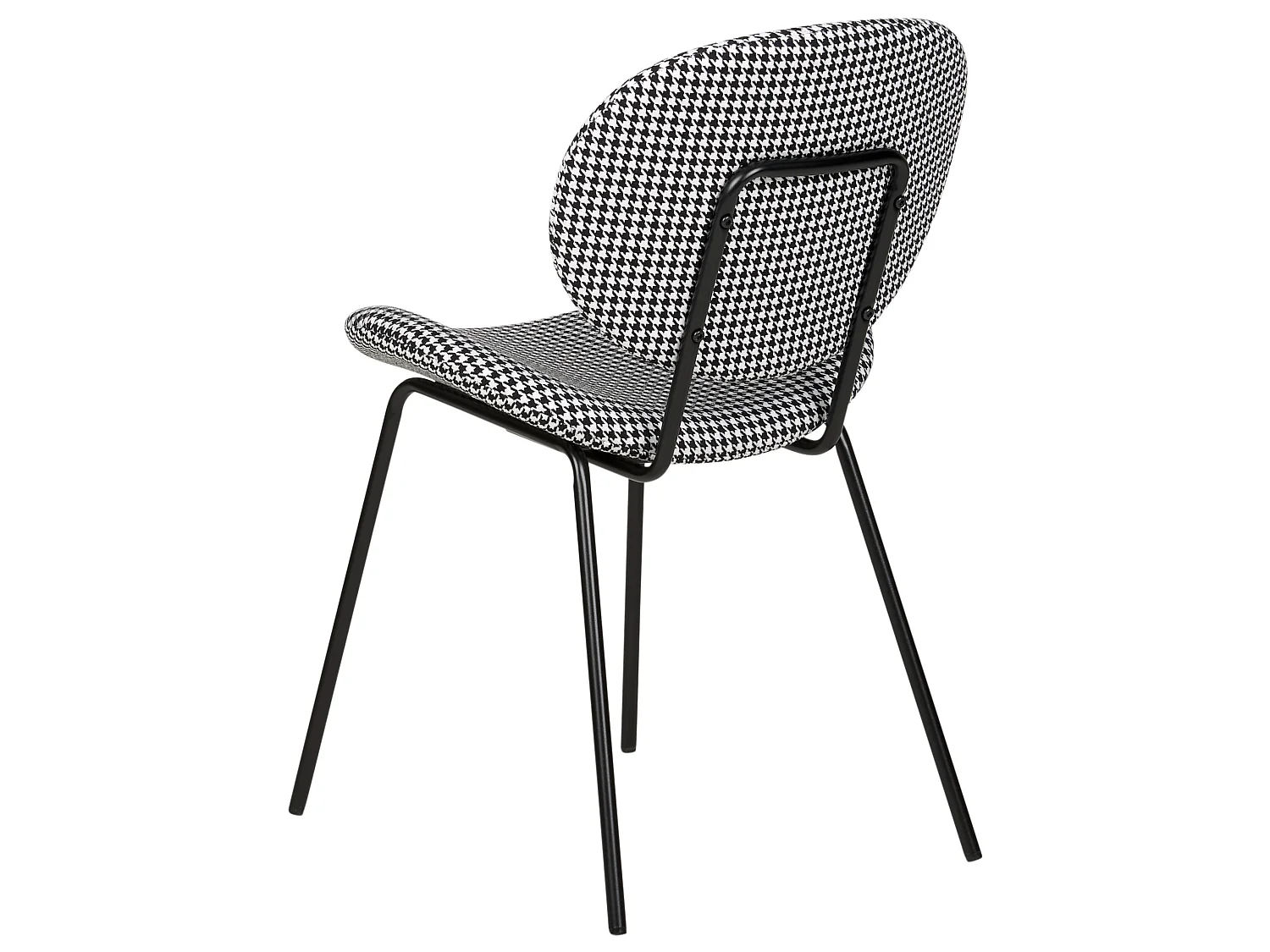 Lot de 2 chaises de salle à manger LUANA Noir/blanc