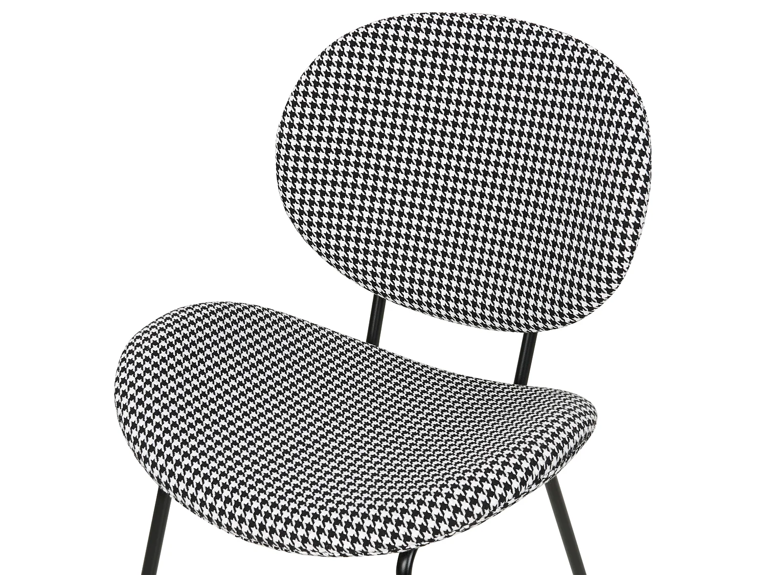 Lot de 2 chaises de salle à manger LUANA Noir/blanc