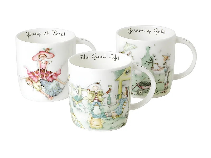 Mug 38 cl Joie de vivre (lot de 3)