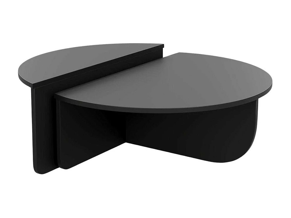 Set de 2 tables basses design Oatglow Noir