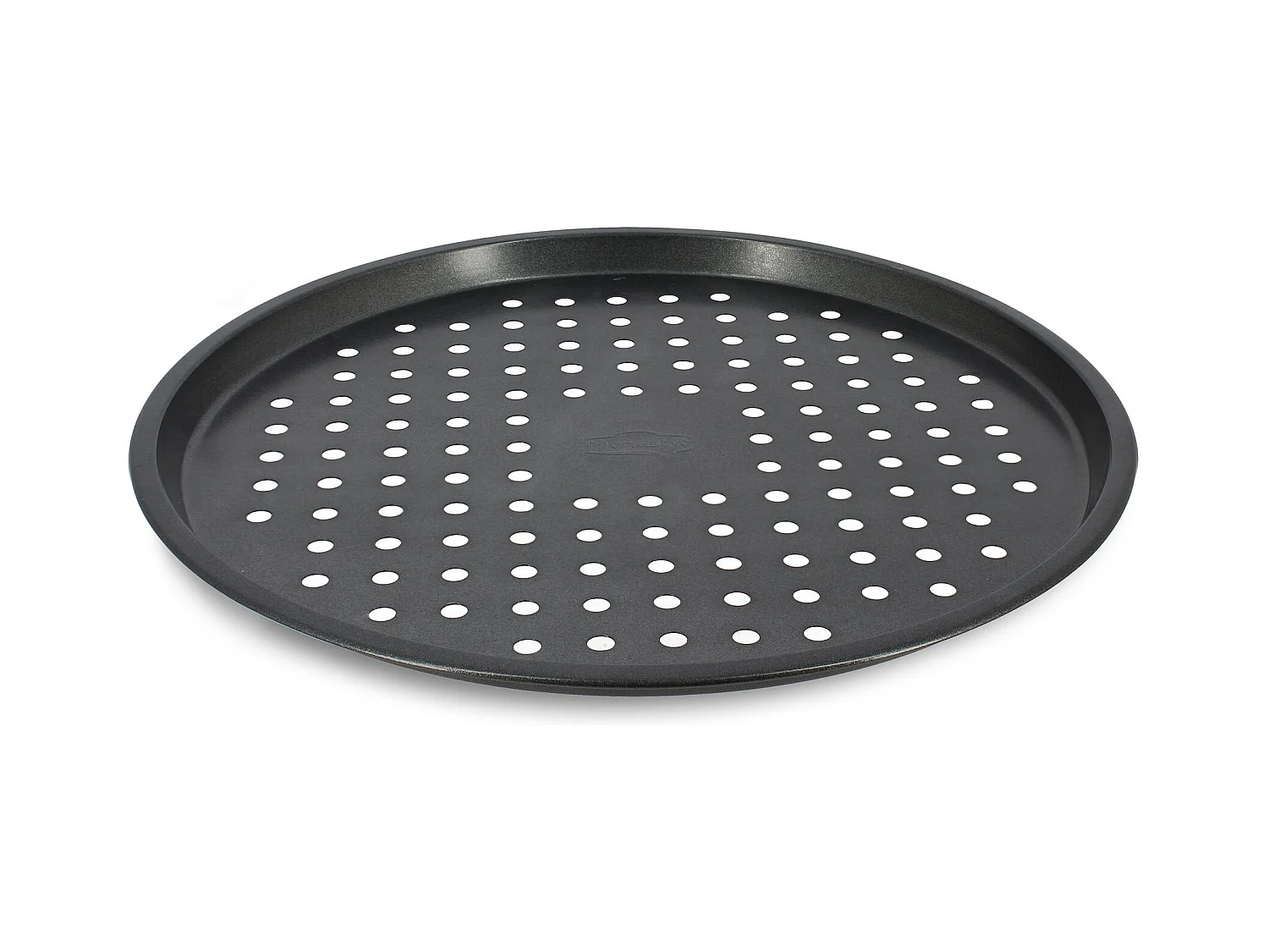 Menastyl - Plaque A Pizza  Amandine 33,5cm En Inox Revetu Gris Anthracite