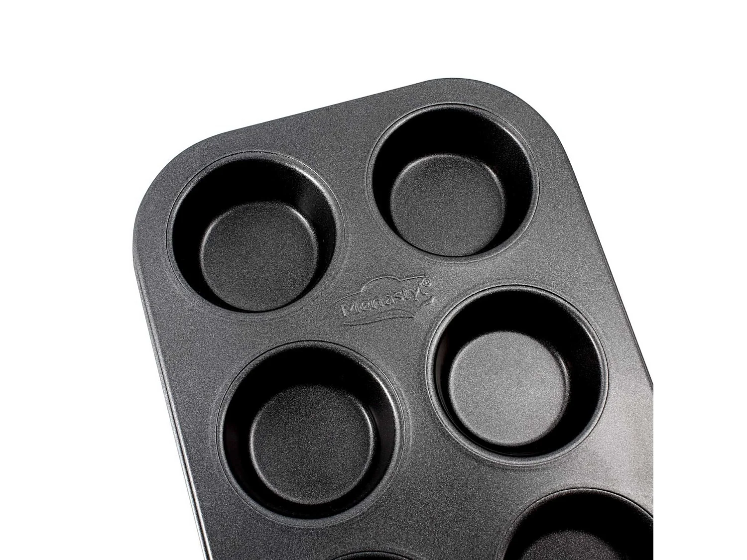 Menastyl - Plaque A 6 Muffins Amandine En Acier Carbone Anti Adhesif