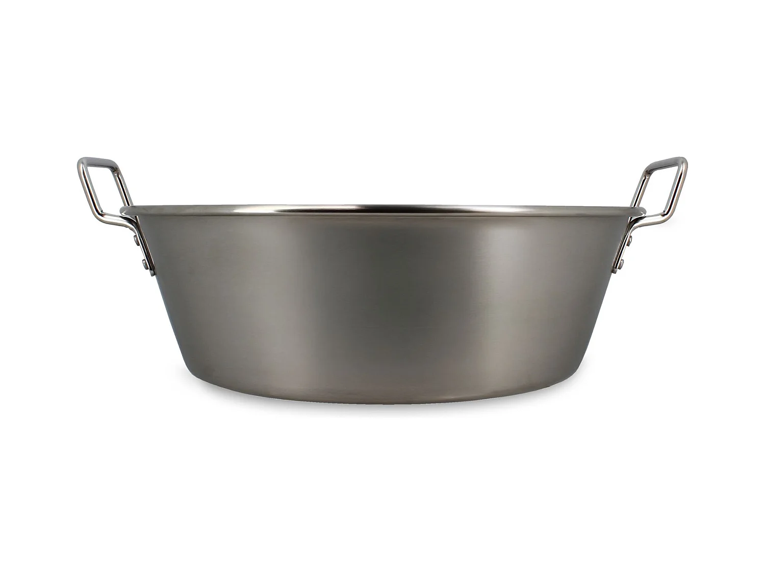 Menastyl - Bassine D41cm En Acier Inoxydable Avec Poignees