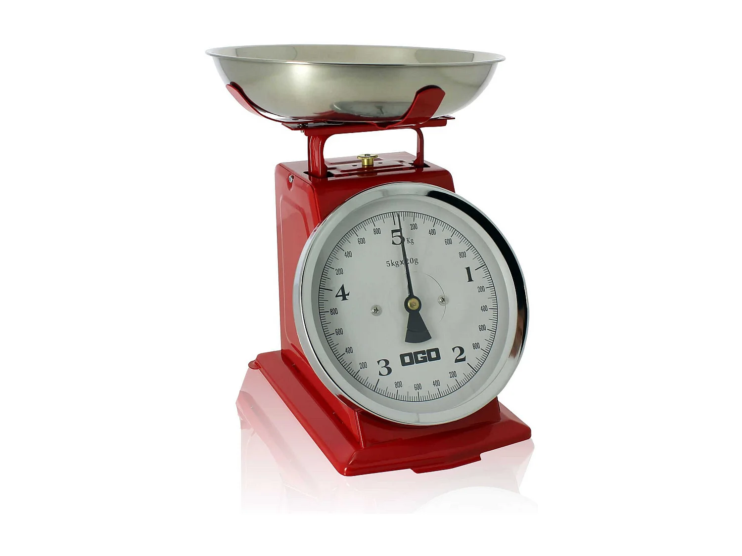 Ogo Living - Balance De Cuisine Mecanique Rouge 5kg/20g