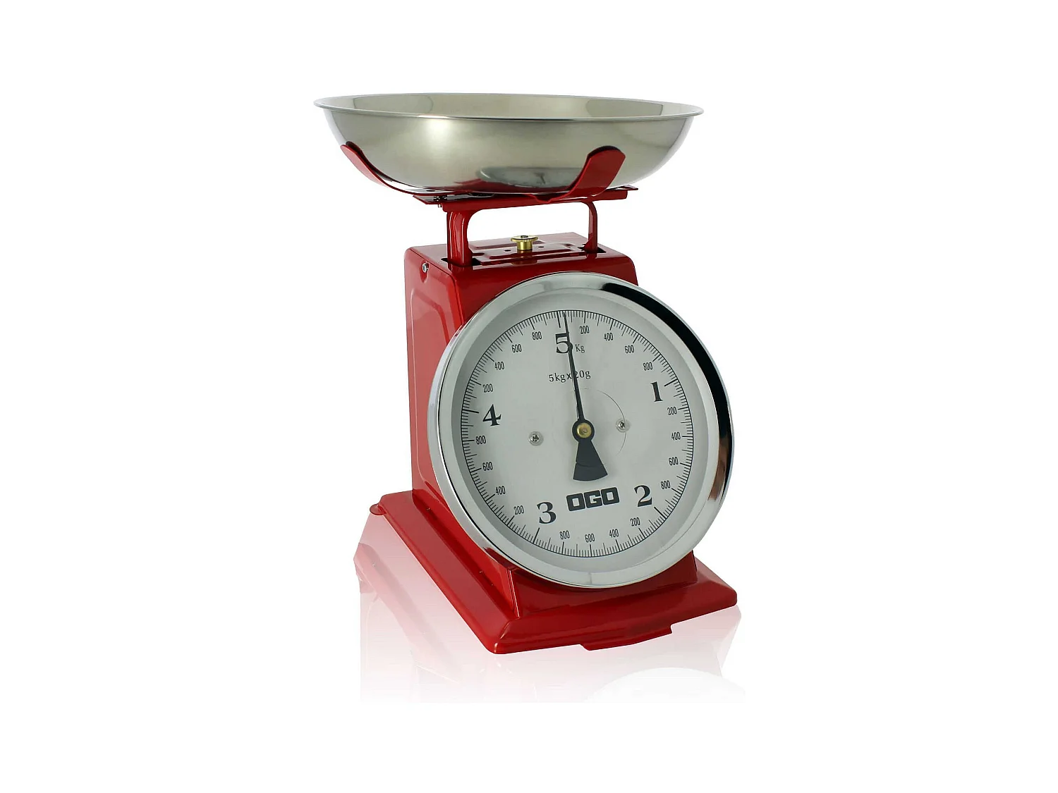 Ogo Living - Balance De Cuisine Mecanique Rouge 5kg/20g