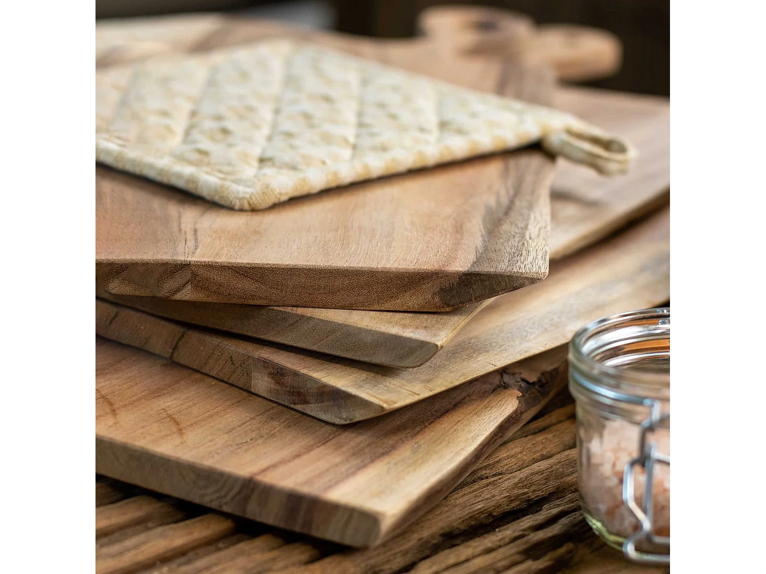 Novastyl - Planche A Decouper Wood En Bois D'acacia 55x24cm