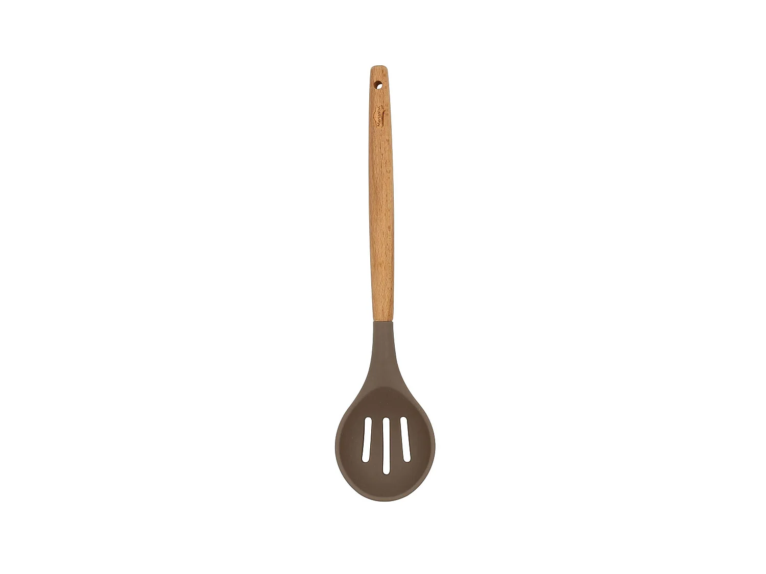 Menastyl - Cuillere Ajouree Eliott En Silicone Avec Manche En Bois De Hetre