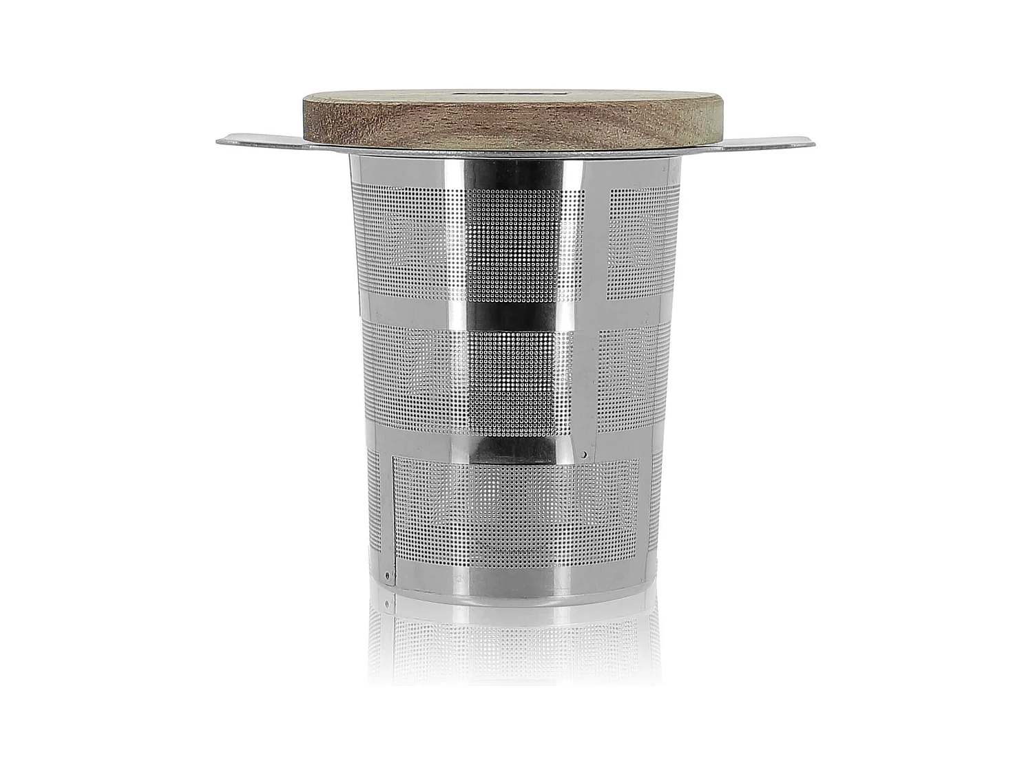 Ogo Living - Infuseur A The Luke En Inox Retractable Et Couvercle En Acacia