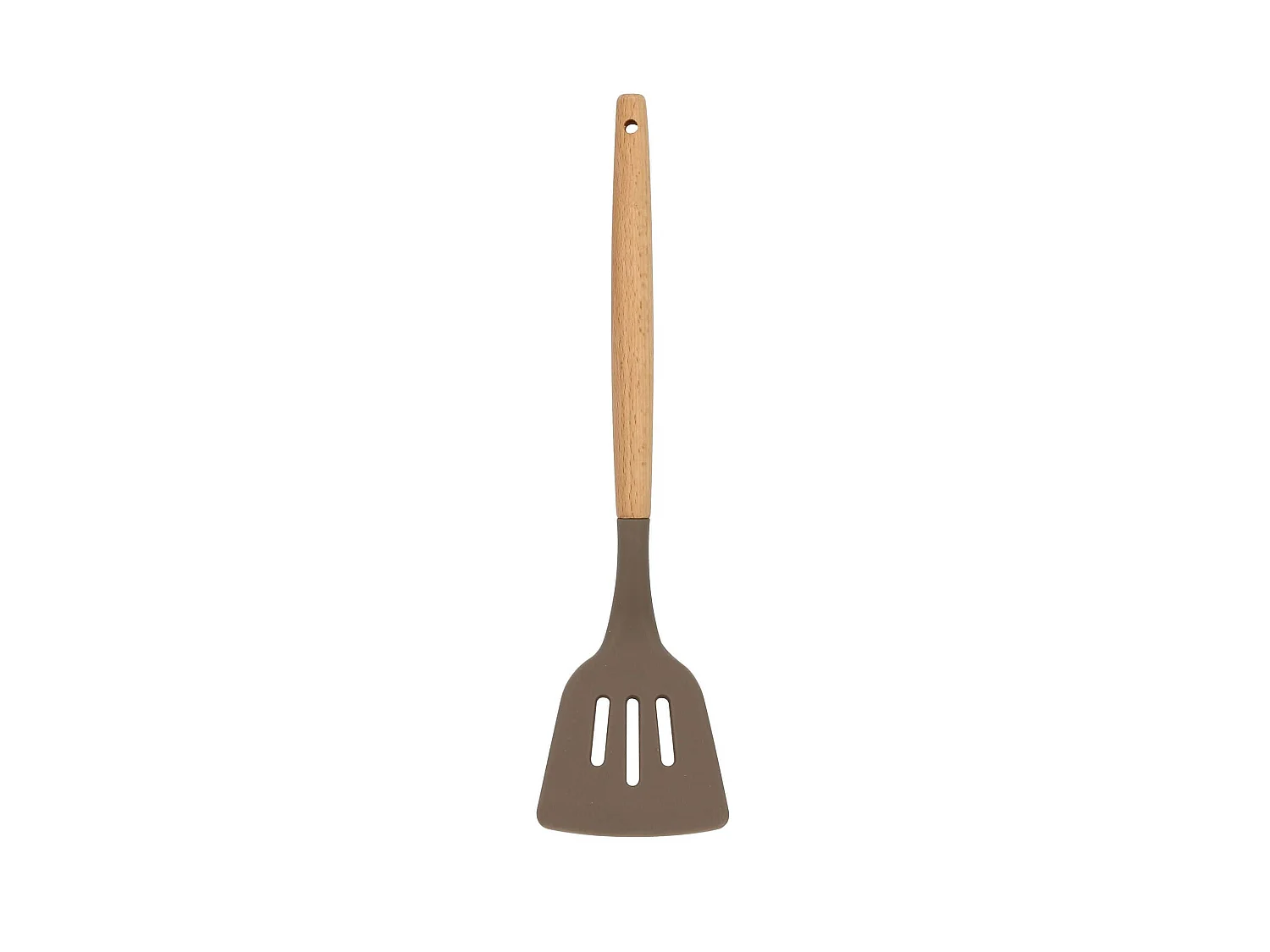 Menastyl - Spatule Ajouree Eliott En Silicone Avec Manche En Bois De Hetre