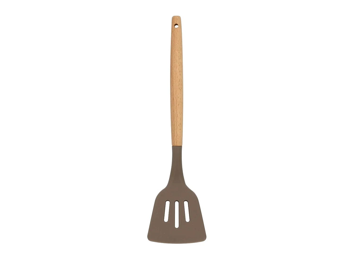 Menastyl - Spatule Ajouree Eliott En Silicone Avec Manche En Bois De Hetre