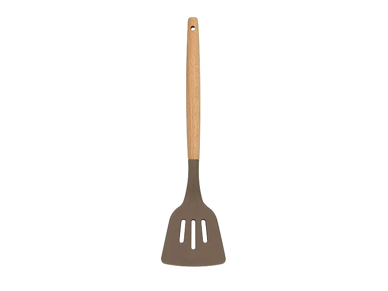 Menastyl - Spatule Ajouree Eliott En Silicone Avec Manche En Bois De Hetre