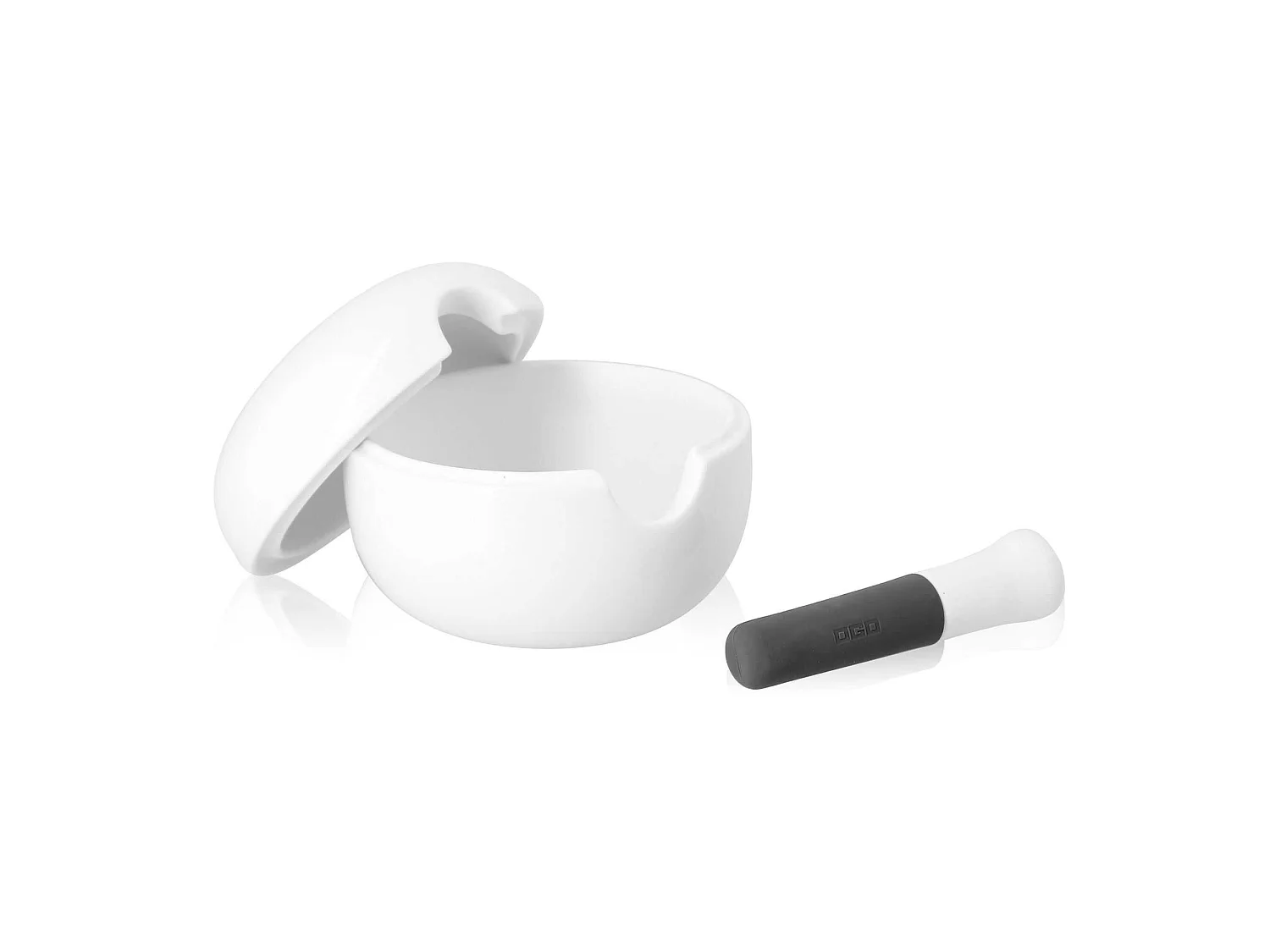 Ogo Living - Mortier Et Pilon En Porcelaine Blanche