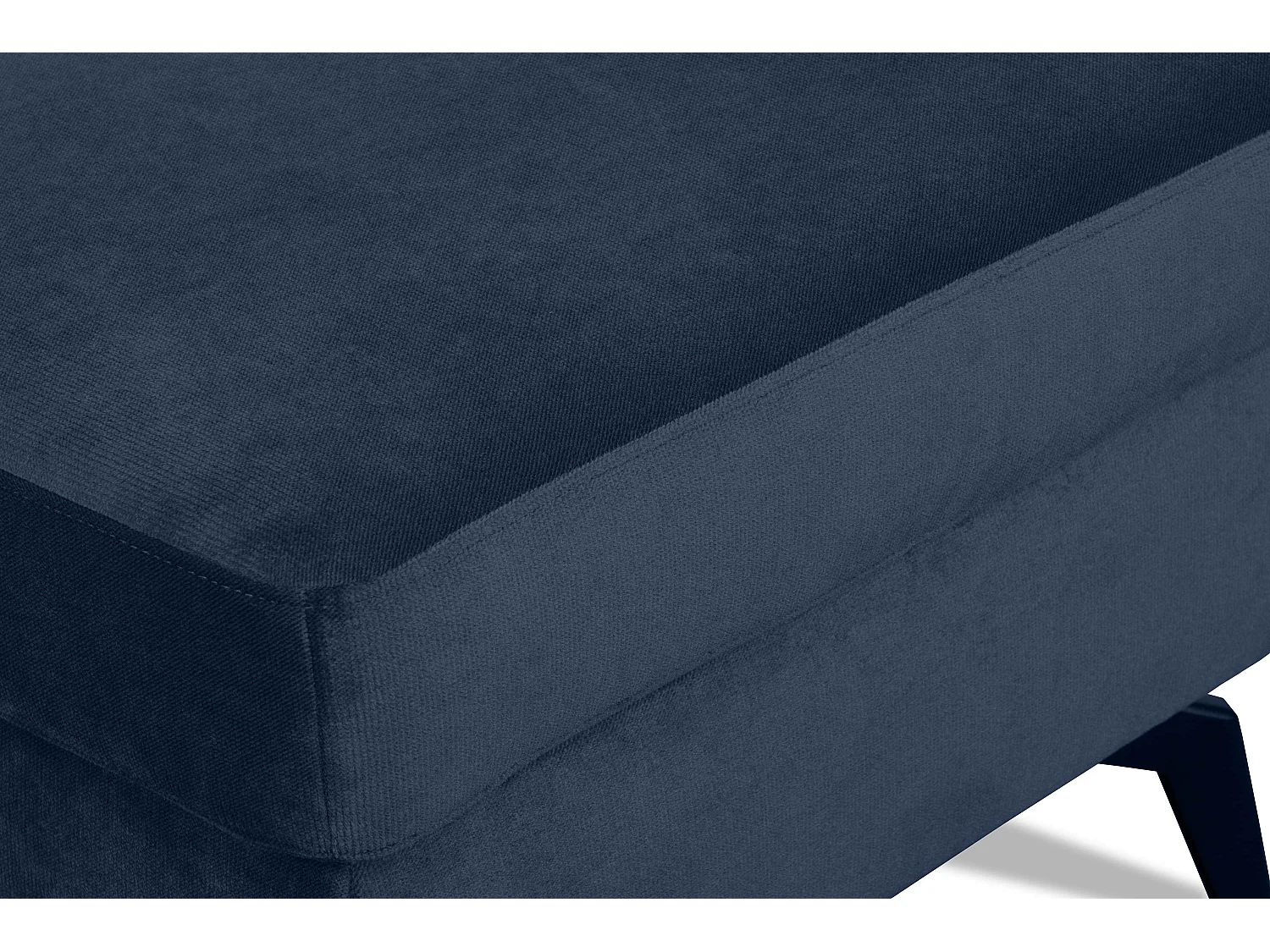 Pouf auf Beinen - Marineblau - CORDI