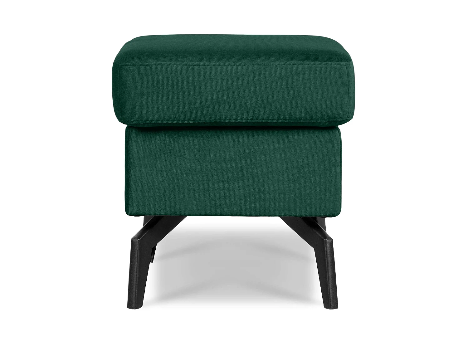 Eleganter Pouf auf Beinen - dunkelgrün - CORDI