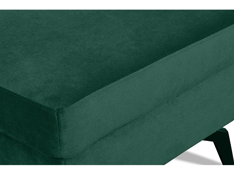 Eleganter Pouf auf Beinen - dunkelgrün - CORDI