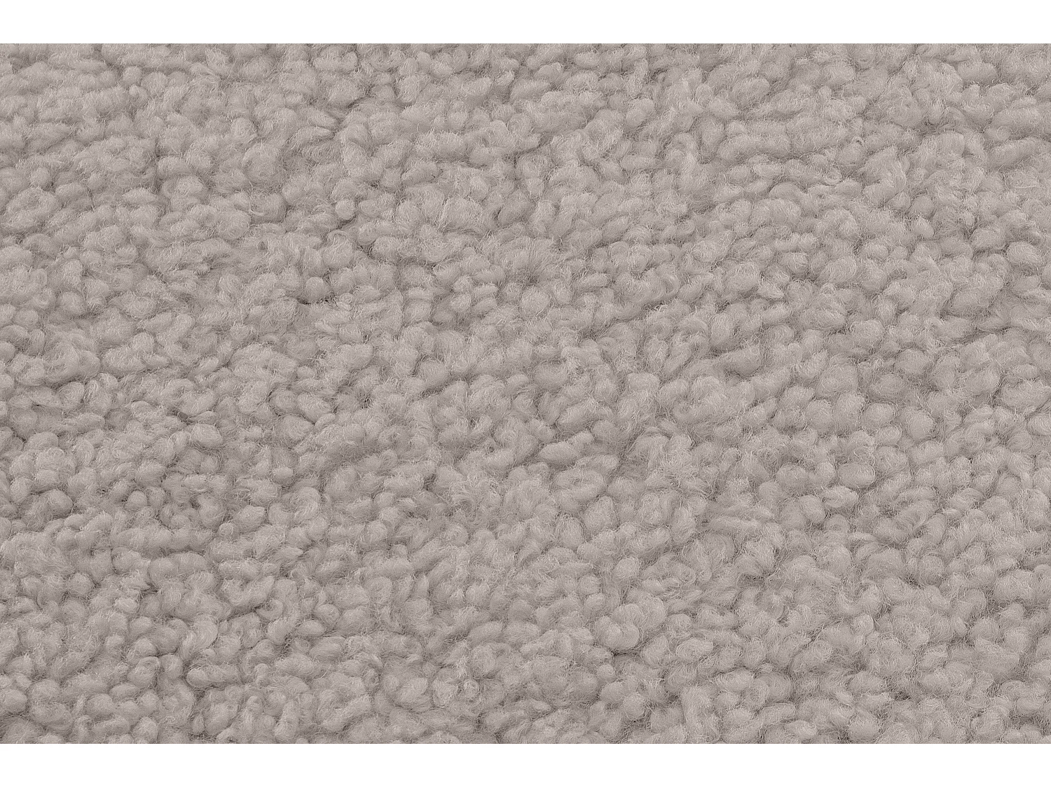 Moderne Pouf in Schafsfellstoff - hellbraun - CARO