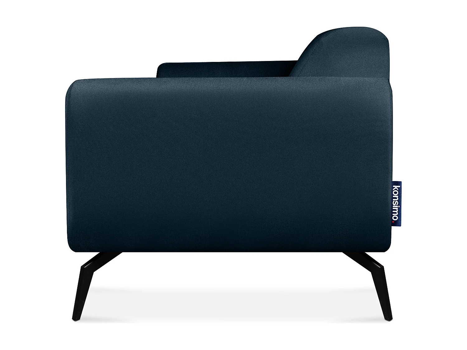 Moderne dreisitzige Sofa - Marineblau - RUBERO