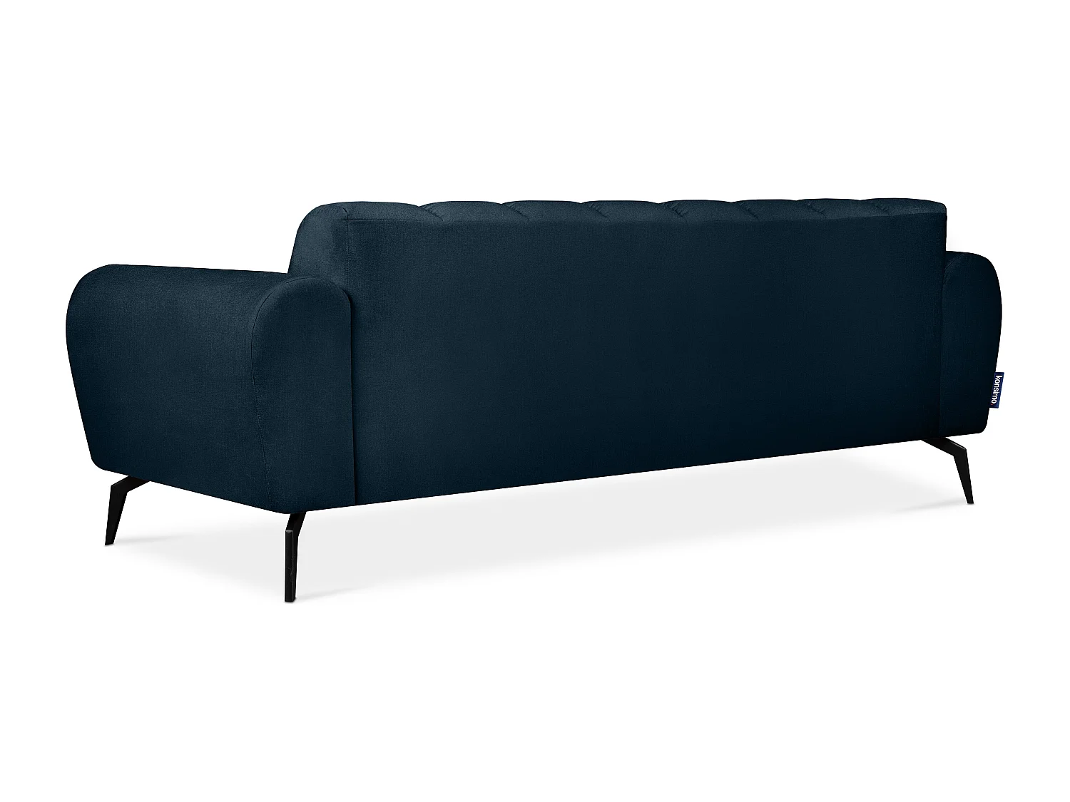 Moderne dreisitzige Sofa - Marineblau - RUBERO