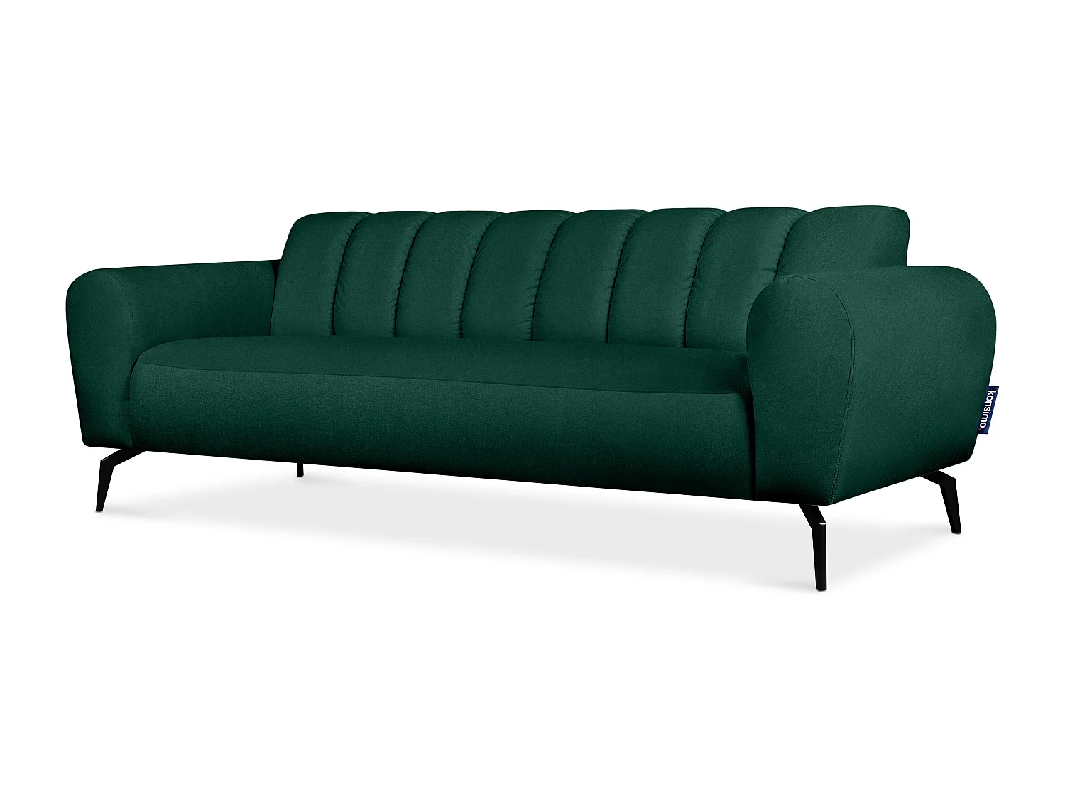 Bequemes 3-Sitzer-Sofa - dunkelgrün - RUBERO