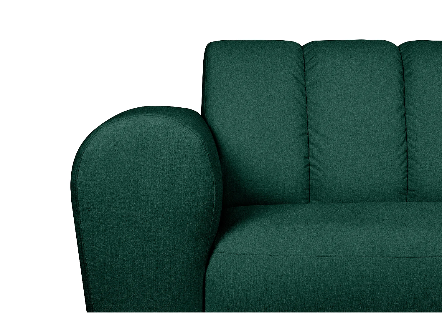 Bequemes 3-Sitzer-Sofa - dunkelgrün - RUBERO