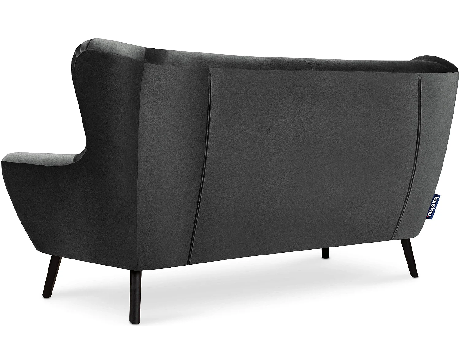 Elegantes dreisitziges Sofa für das Wohnzimmer - dunkelgrau - MIRO
