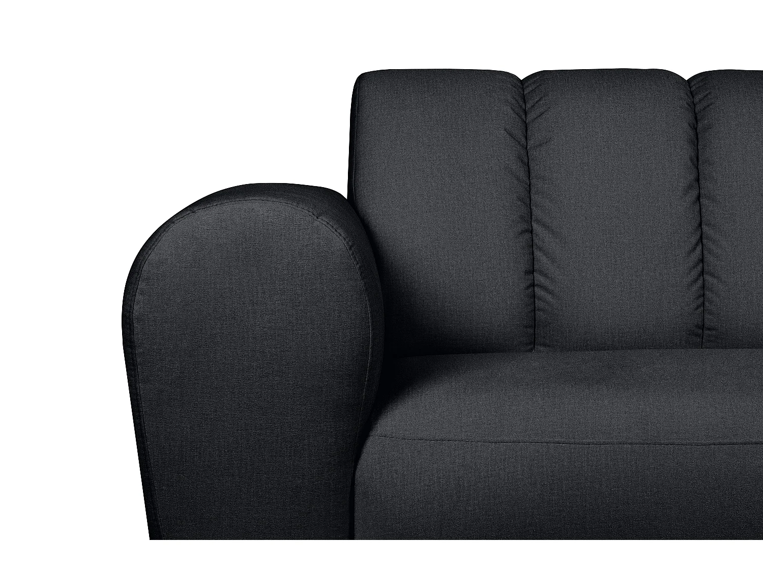 Moderne 3-Sitzer-Sofa mit Beinen - dunkelgrau - RUBERO