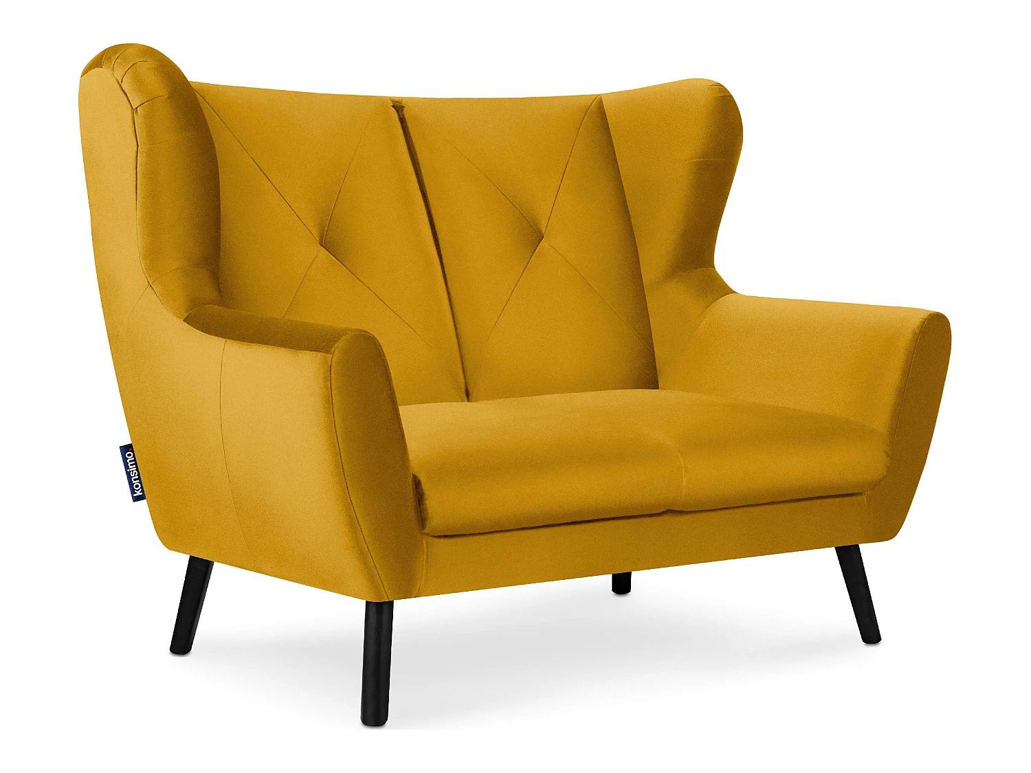 2-Sitzer-Sofa für das Wohnzimmer - gelb - MIRO