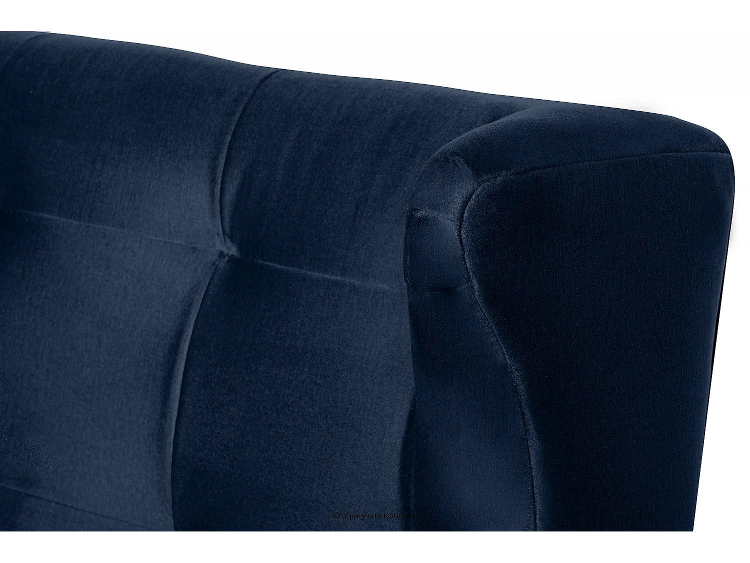 Rechte Ecksofa für das Wohnzimmer - Marineblau - SALIS