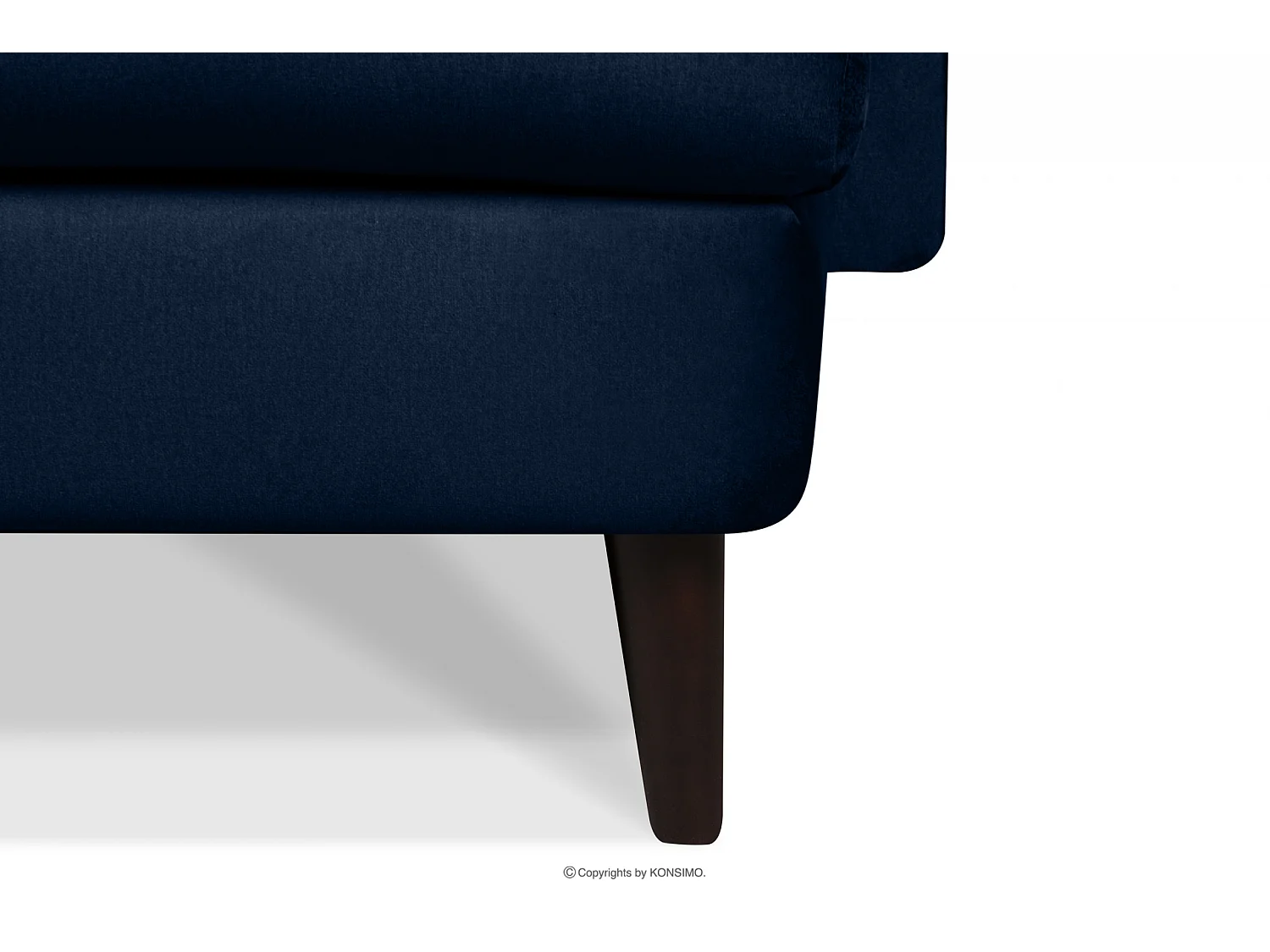 Rechte Ecksofa für das Wohnzimmer - Marineblau - SALIS