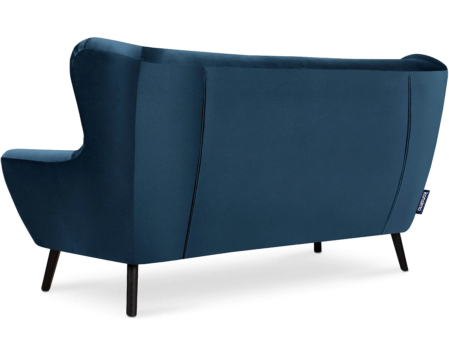Elegantes dreisitziges Sofa - Marineblau - MIRO