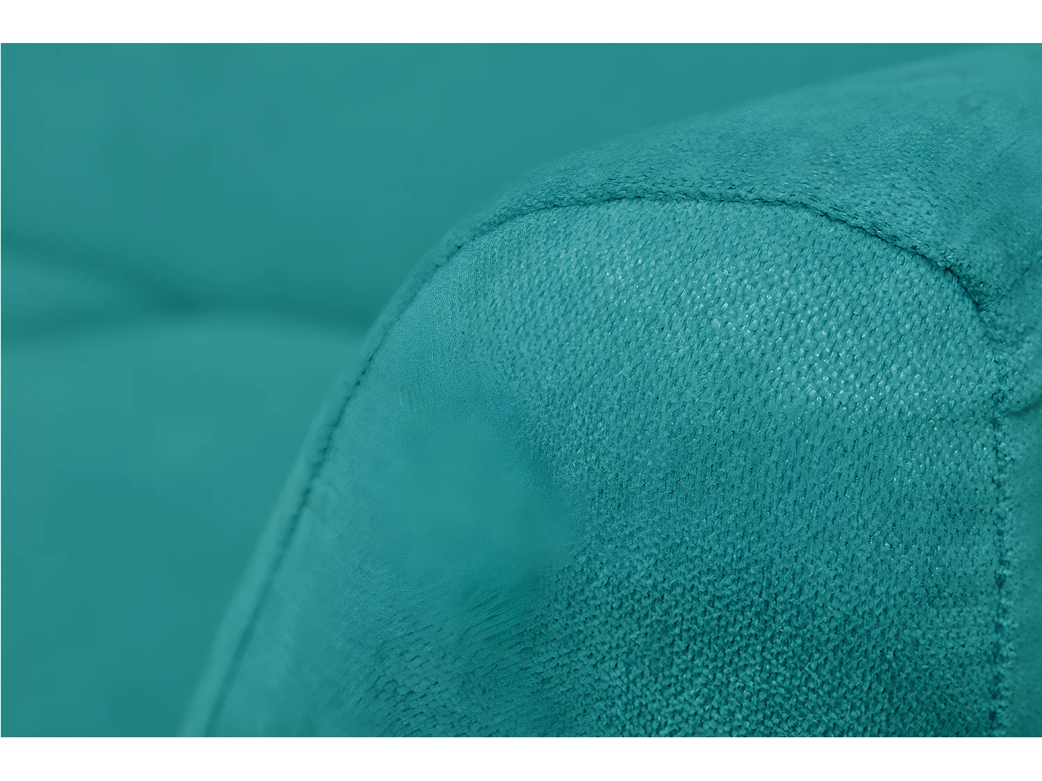 Canapé 3 places scandinave avec pieds - turquoise - NEBRIS