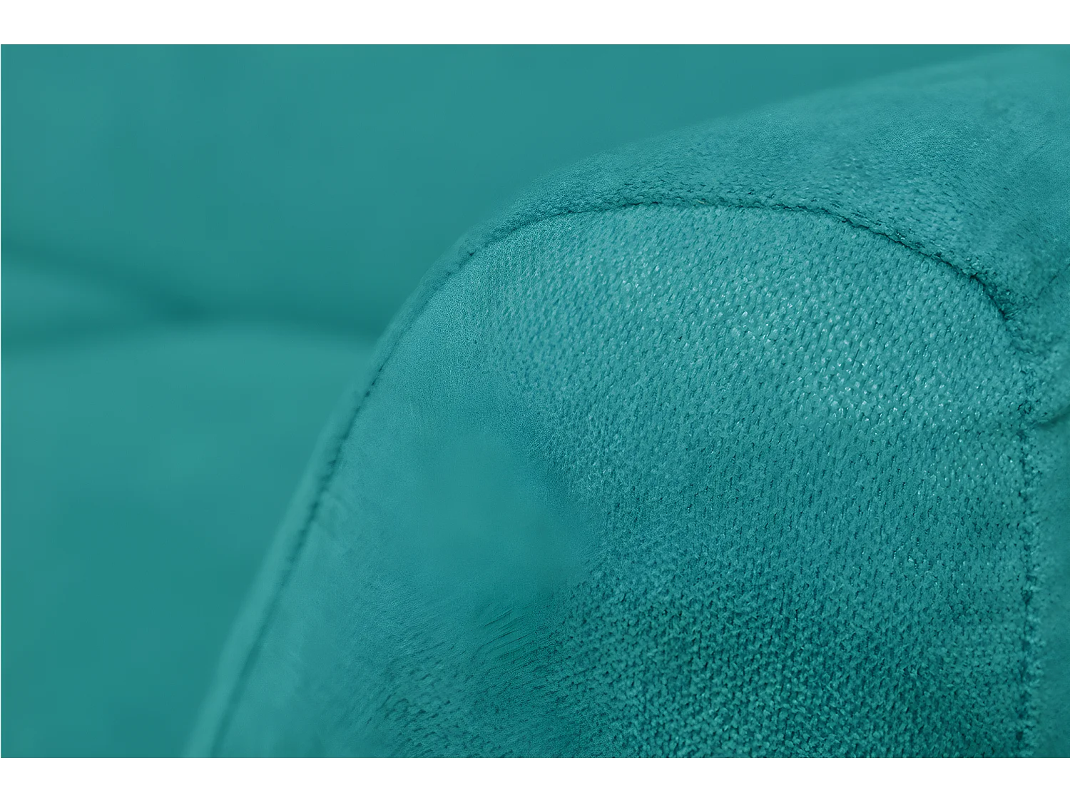 Canapé 3 places scandinave avec pieds - turquoise - NEBRIS