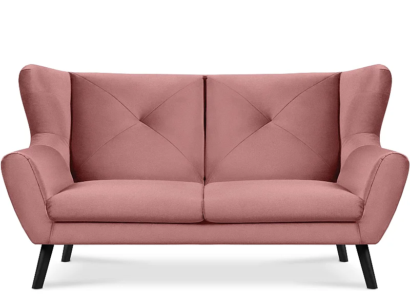3-Sitzer-Sofa aus Samt - rosa - MIRO