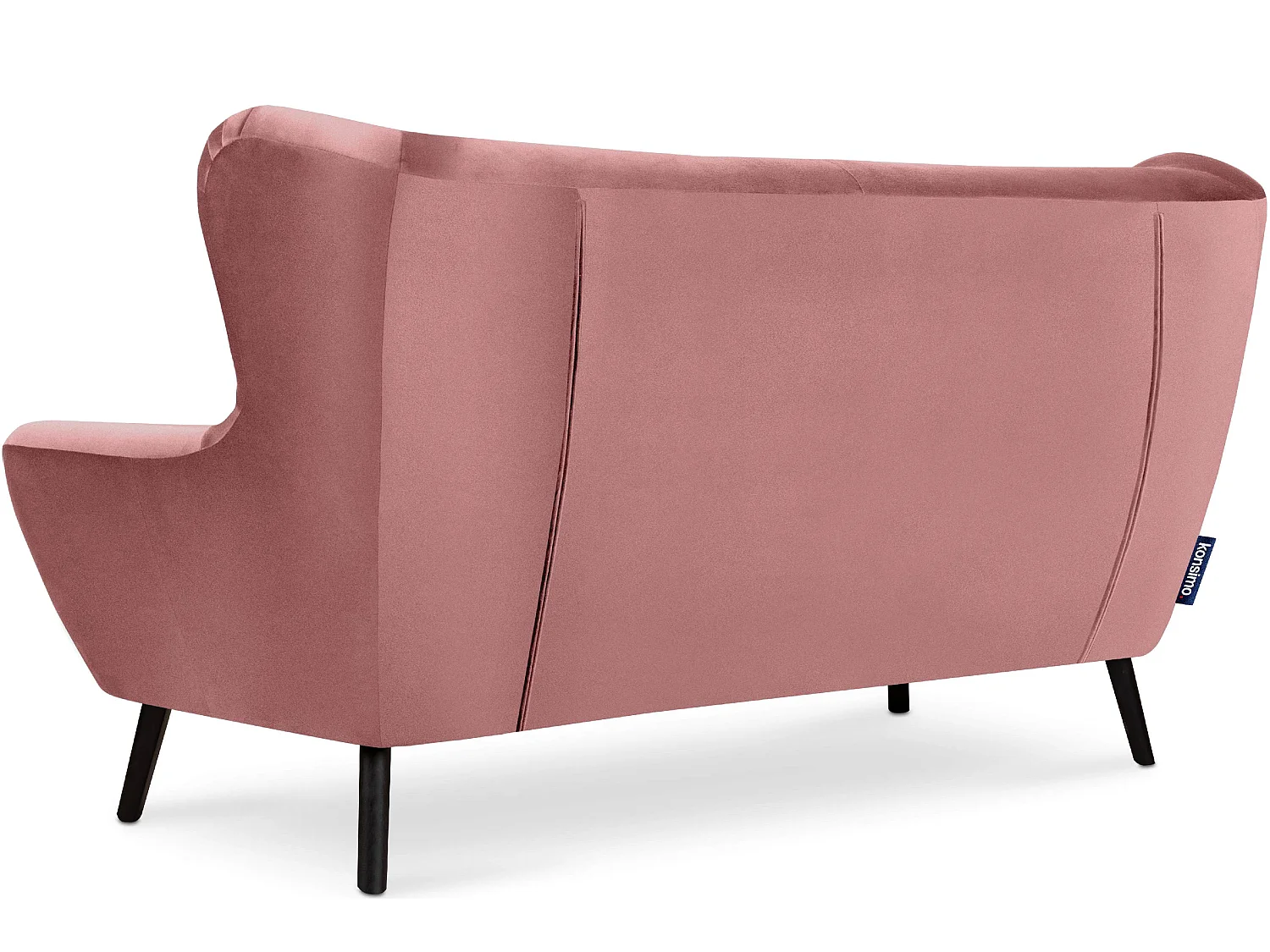 3-Sitzer-Sofa aus Samt - rosa - MIRO